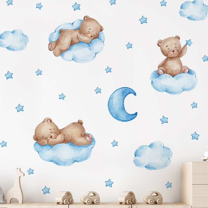 Pegatinas de pared de Luna y o - Baby Nursery Wallpaper Girl reseña y precio