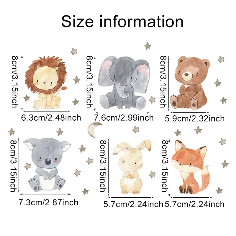 1/2/4/6 set de pegatinas de pa - Baby Nursery Decals reseña y precio