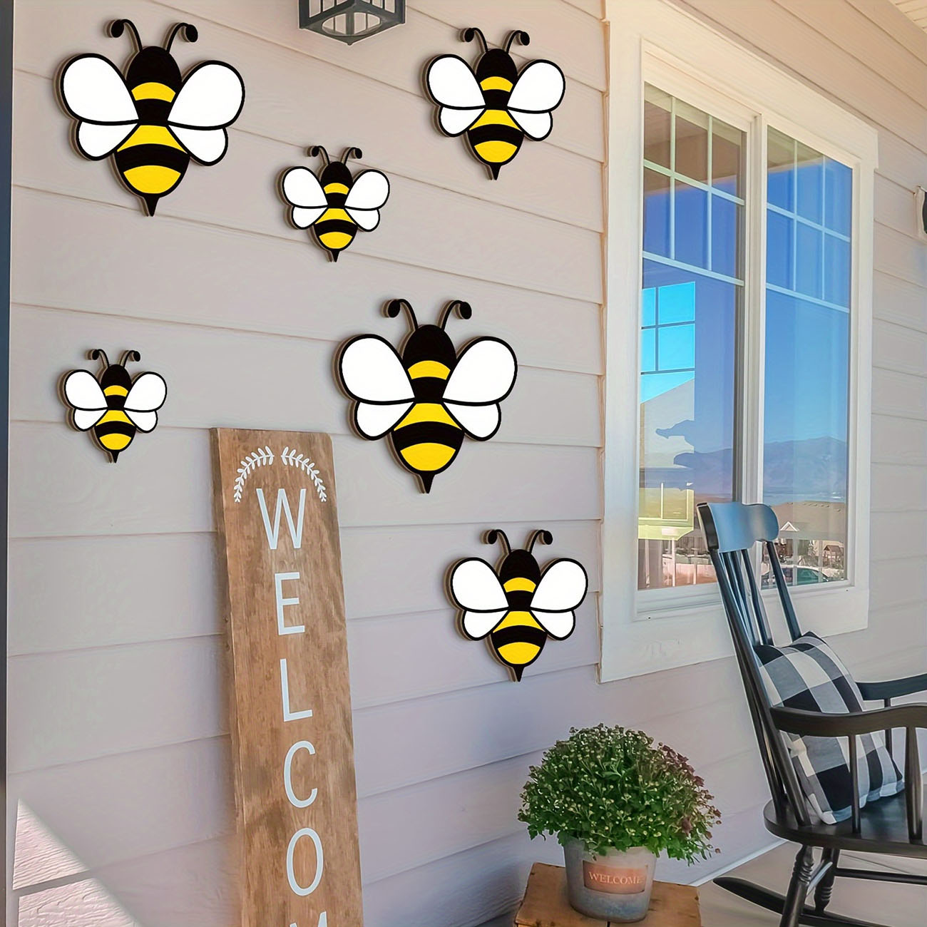 6 pegatinas de pared de madera - Baby Nursery Decals reseña y precio