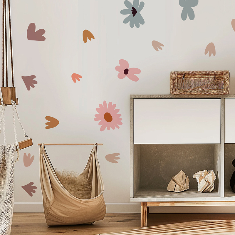 DIY pegatinas de pared de flor - Baby Nursery Wallpaper Girl reseña y precio