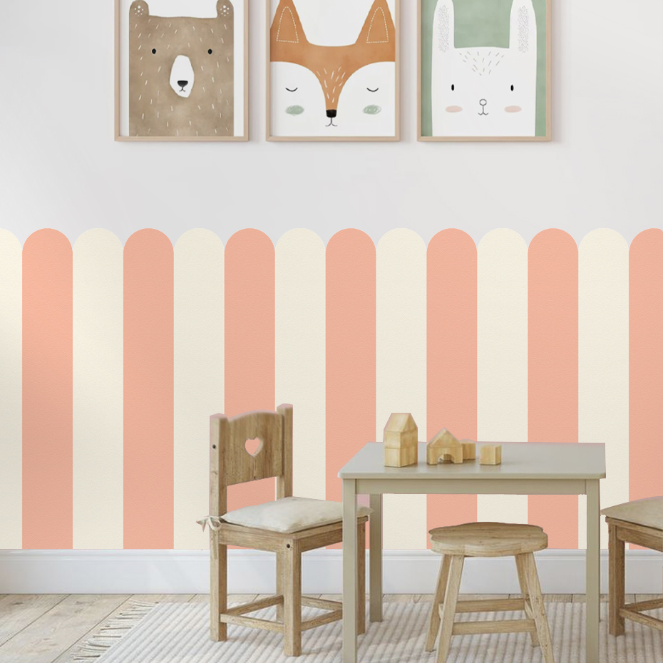 Papel tapiz de arco de rayas v - Baby Nursery Decals reseña y precio